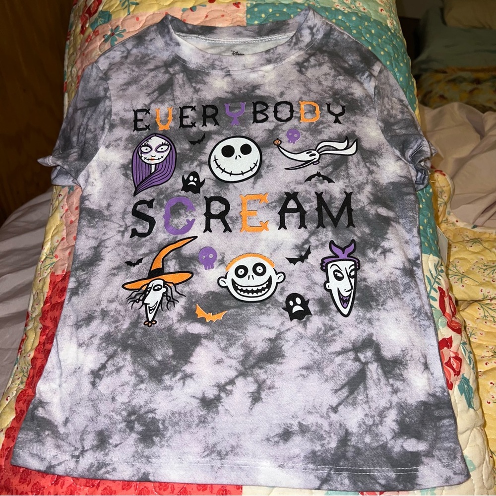 🎃 Nightmare Before Christmas Girls Size XS 4 5 New NWT Shirt Halloween